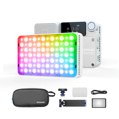 Compact RGB LED On-Camera Light 2300K-10000K