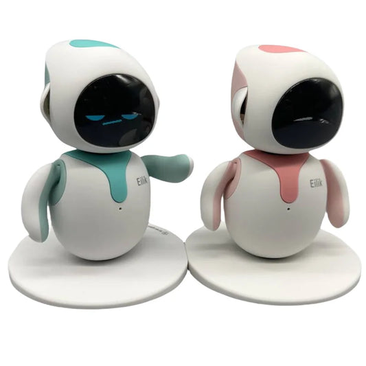 Interactive AI Robot Pair Blue and Pink Set