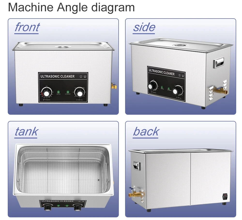 30L 600W Ultrasonic Cleaner Portable Heavy Duty Washing Machine