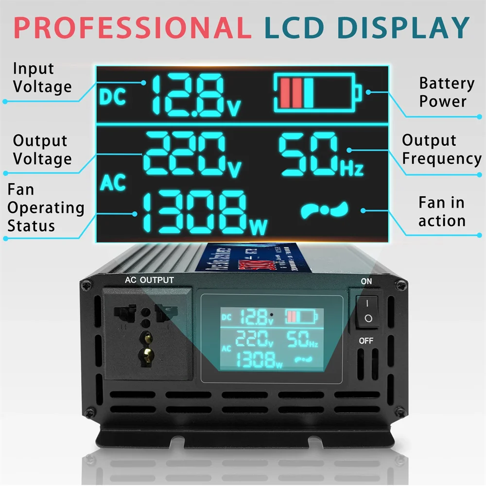 24V to 220V 5000W Pure Sine Wave Power Inverter