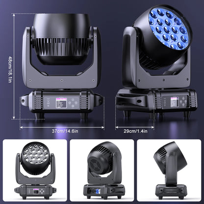 300W RGBW LED Moving Head Light DMX DJ Party