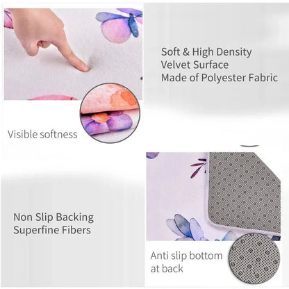 Washable Living Room Carpet 5.2 by 7.5 Feet Easy Clean