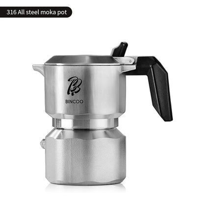 Barista-Style Moka Coffee Pot with Italian Design