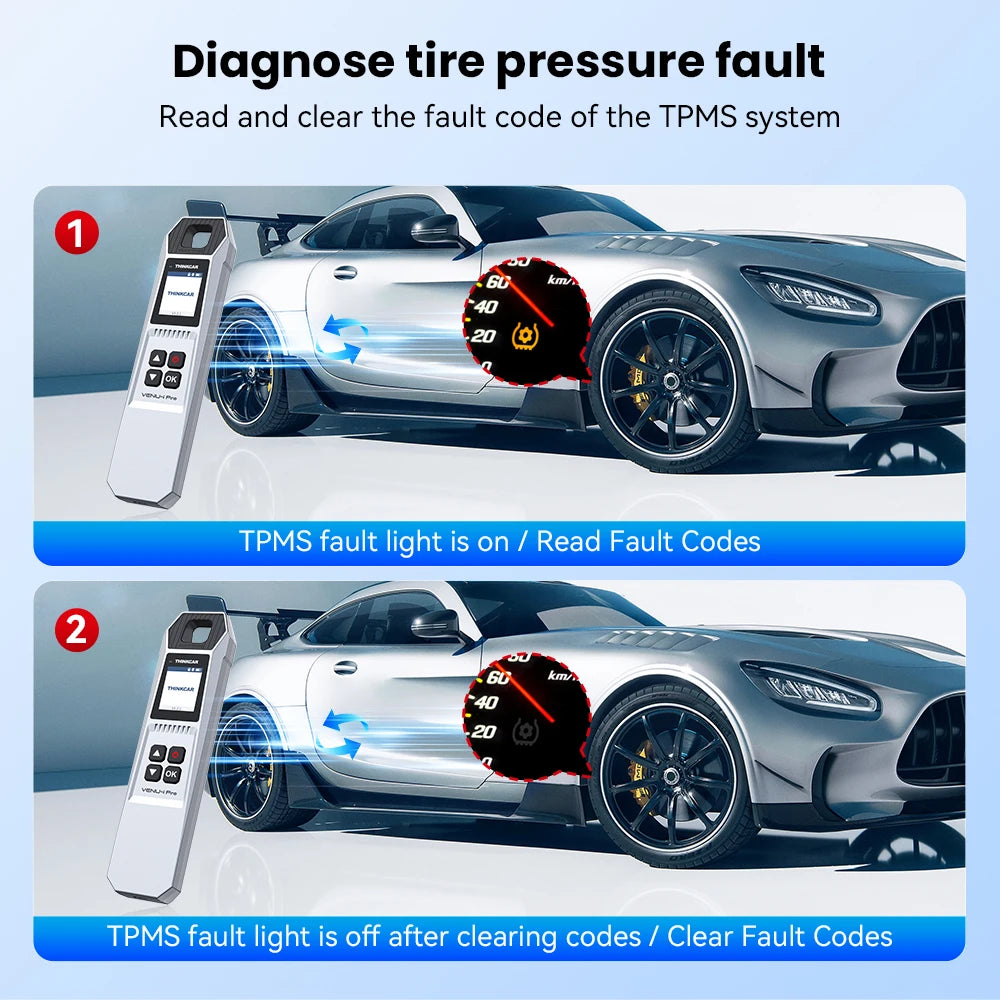 4 Piece Metal Car TPMS Sensor Set with Programming