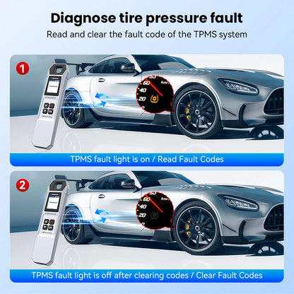 4 Piece Metal Car TPMS Sensor Set with Programming