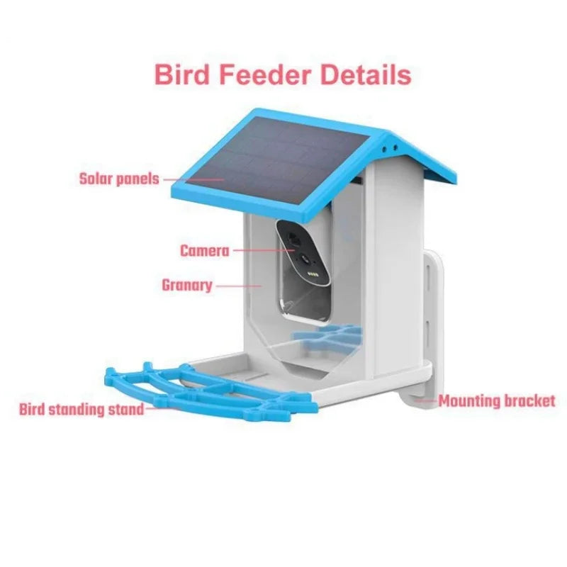 Solar Wi-Fi Bird Feeder with Night Vision IP66