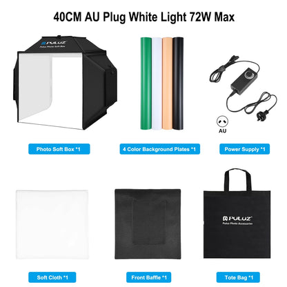 Portable 40cm Photography Light Box with 4 Backdrops