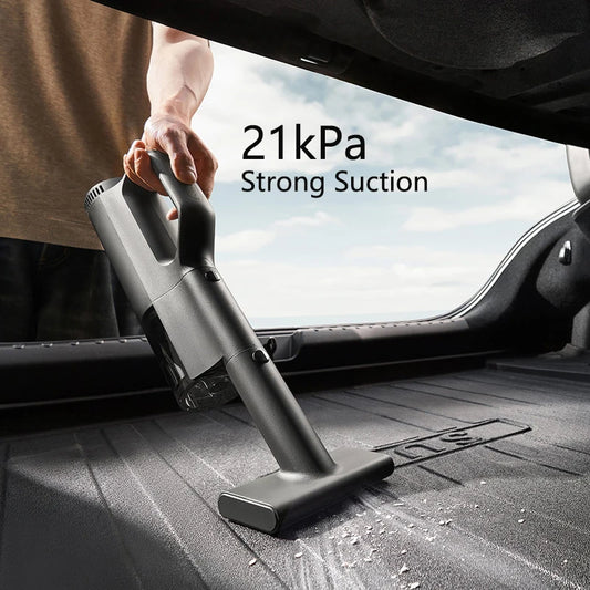 Portable Cordless Car Vacuum Cleaner 21kPa Suction with Type-C Charging