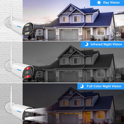 3MP WiFi CCTV Security Camera System with 8CH NVR