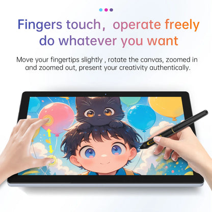 Portable Graphics Tablet 10.1 Inch IPS Finger Touch Display