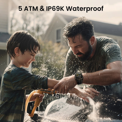 Rechargeable Tactical Smartwatch GPS & Military Grade