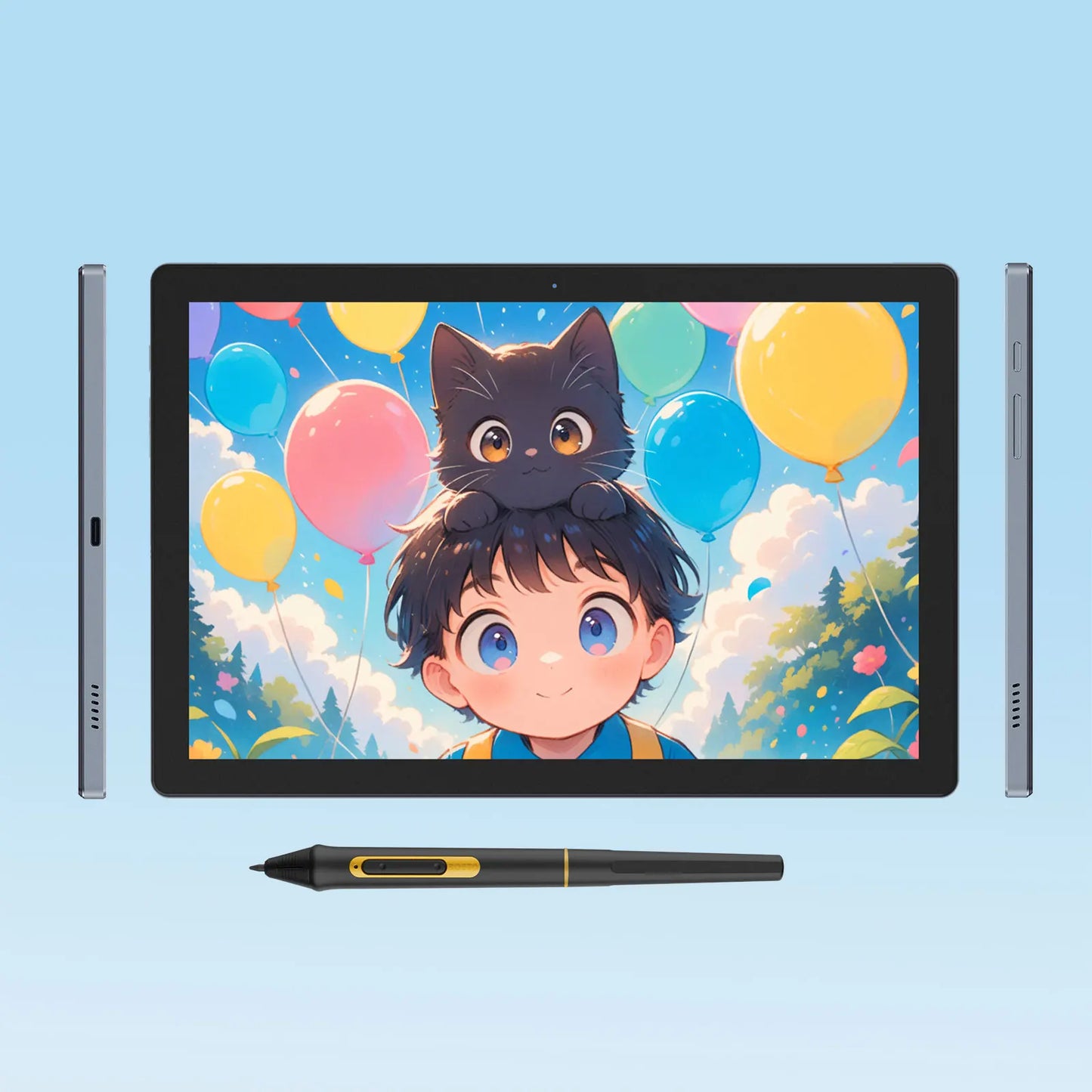 Portable 10.1" Graphics Drawing Tablet with Touch Display