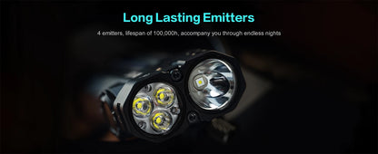 High Power 4360LM LED Torch Rechargeable Waterproof Heavy Duty Flashlight
