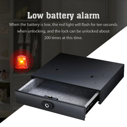 Smart Hidden Drawer Safe with Fingerprint Unlock