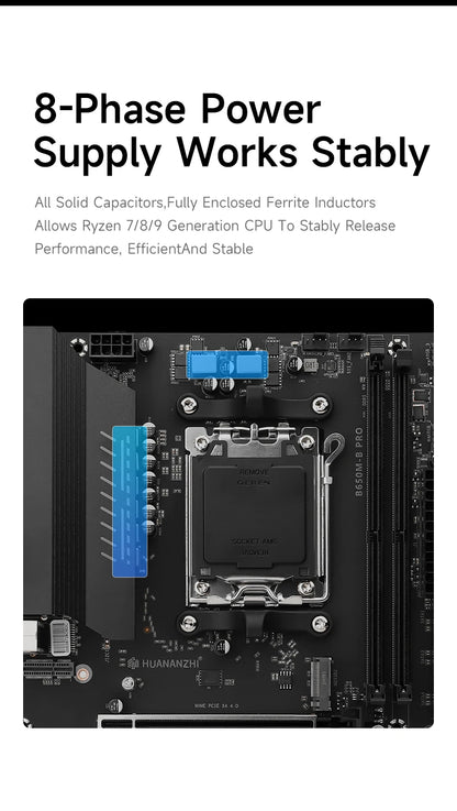 B650M Gaming Motherboard DDR5 NVMe SSD WiFi