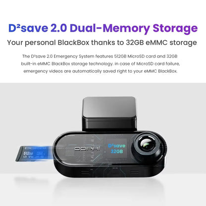 4K Front Rear Dash Camera ADAS Night Vision