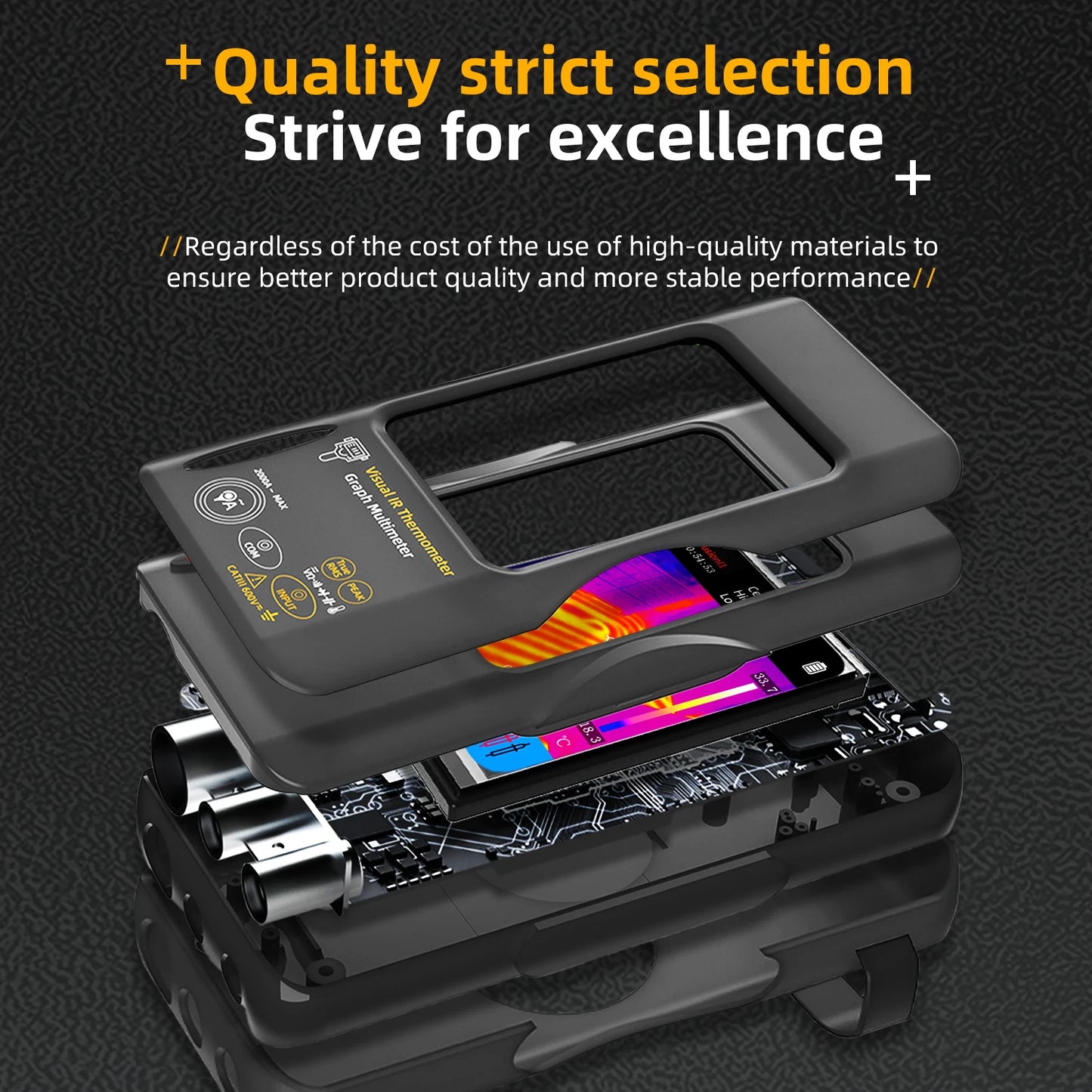 Compact Thermal Imaging Multimeter for Electricians