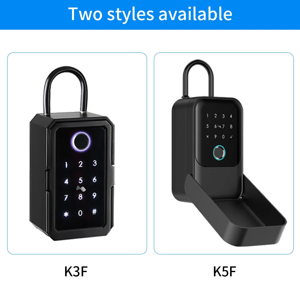 Waterproof Digital Key Storage Box with Fingerprint Access
