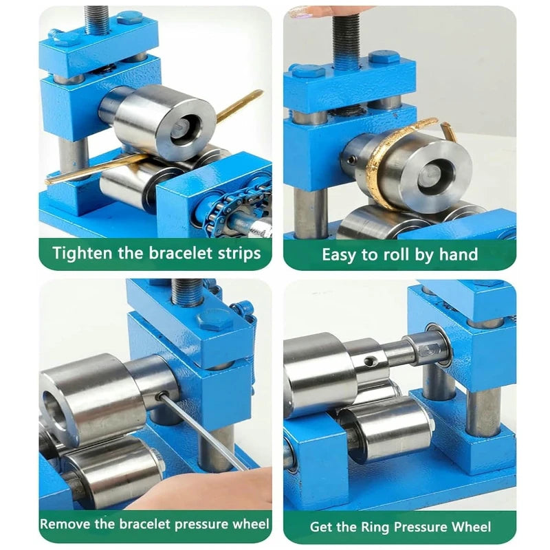 Jewelry Rolling Mill DIY Craft Tool 56mm Steel Wheel