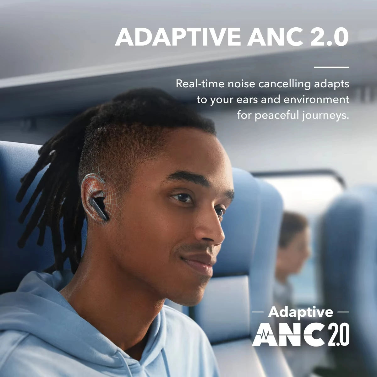 Wireless Earbuds with Hybrid ANC and 50H Battery Life