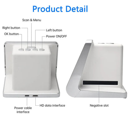22MP Film Scanner with 5 Inch Screen and 16GB Memory