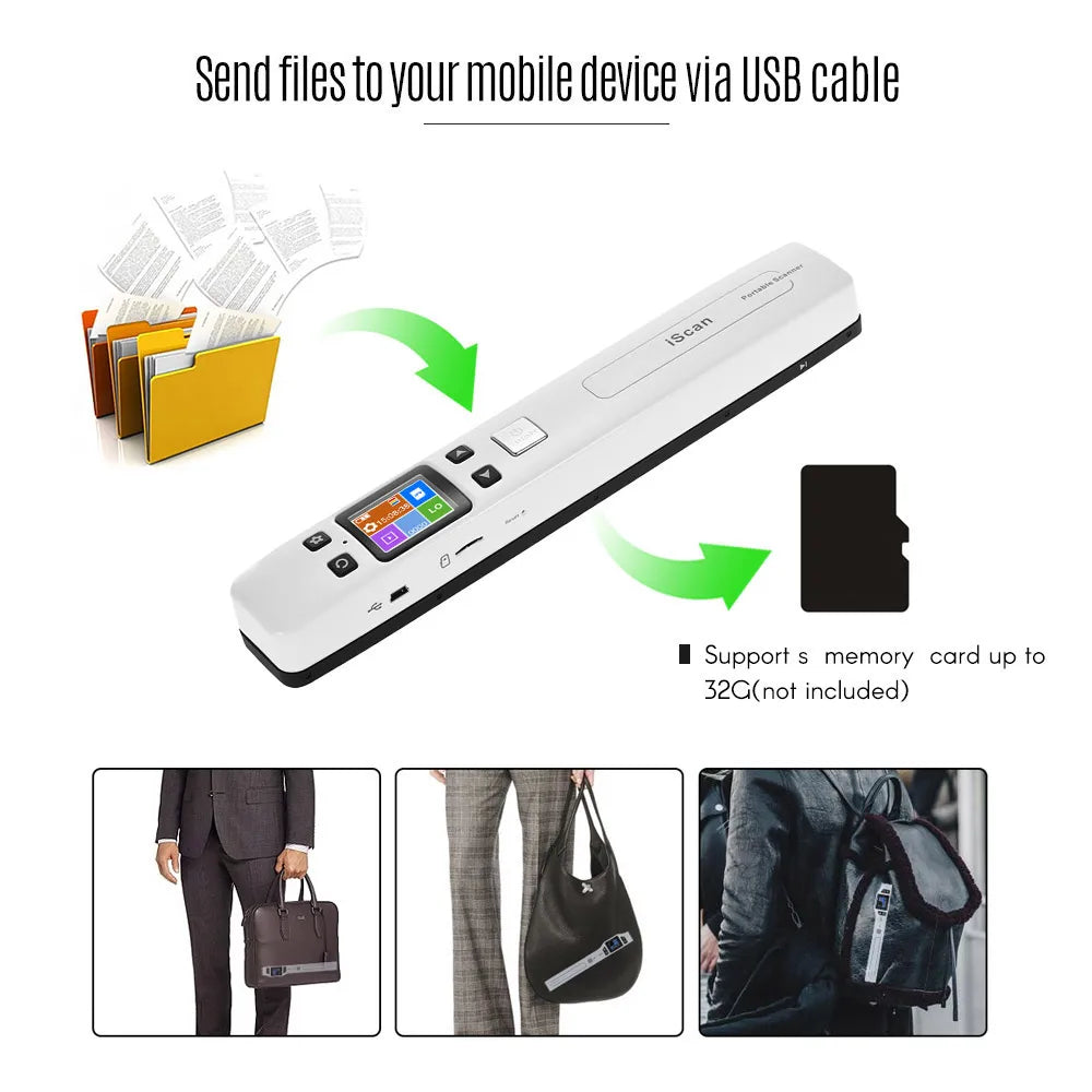 Portable A4 Scanner WiFi Enabled with TF Card
