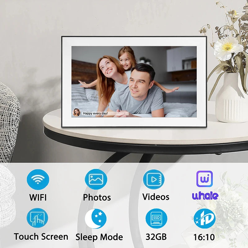 Full HD 15.6 Inch Digital Picture Frame with 32GB Memory