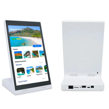 White 10.1" Android Tablet for Restaurant Ordering