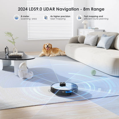 Smart Robot Vacuum Mop Combo 4500Pa with Auto Empty Bin