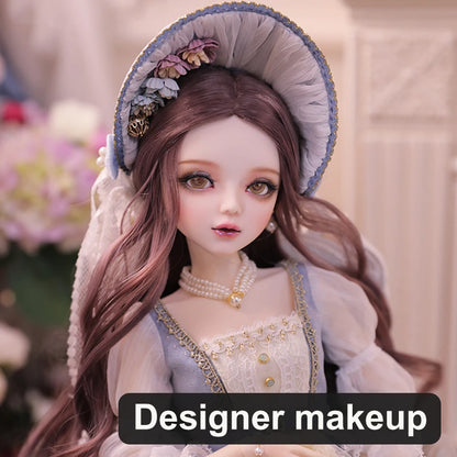 60cm BJD Doll with Designer Makeup Clothes Wig and Shoes