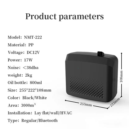 Large Black 800ml Scent Machine for Home and Hotel