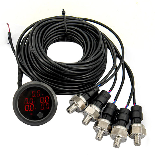 Portable Digital 5-Sensor Air Pressure Monitor Blue