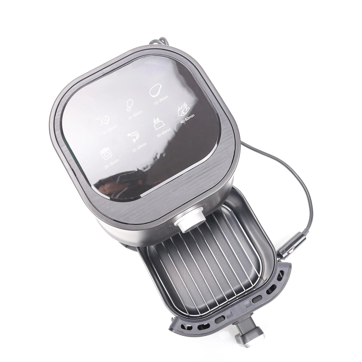 Portable 12V 200W Air Fryer Oil-Free Cooking