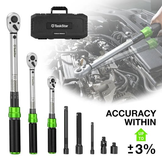 8pcs Heavy Duty Torque Wrench Set 10–227Nm Precision