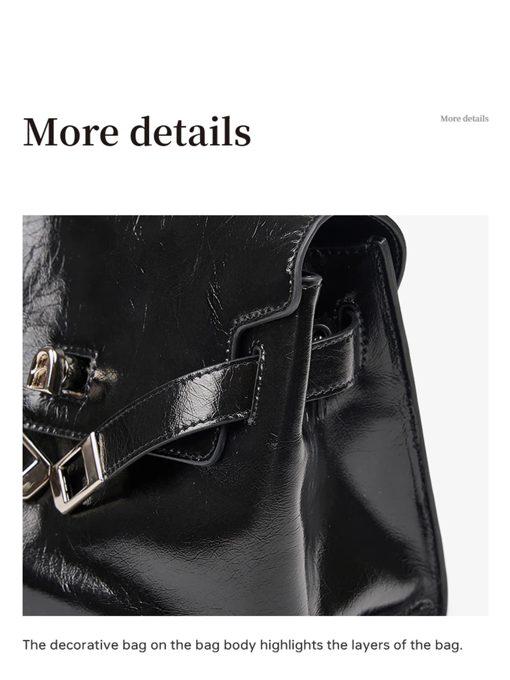 Black Large Capacity Shoulder Tote