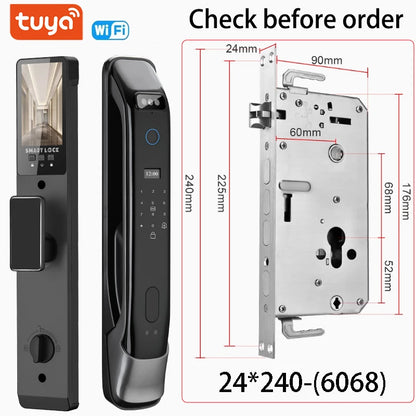 Smart Digital Door Lock Fingerprint Face Recognition Camera