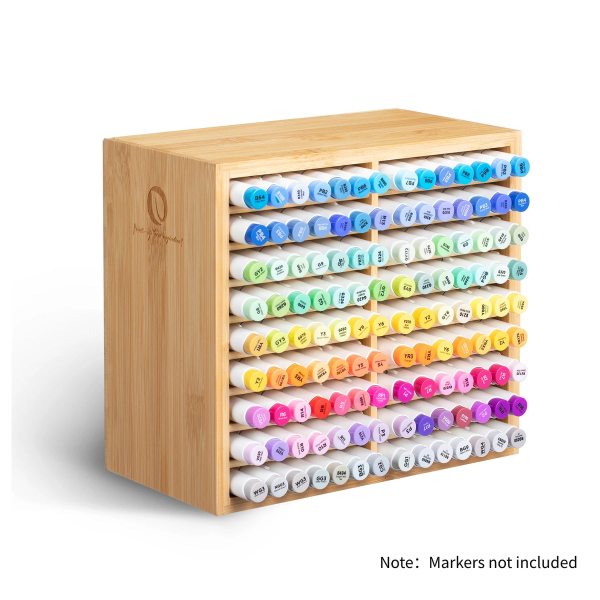 Bamboo Pen and Pencil Organiser for Art Supplies and Stationery