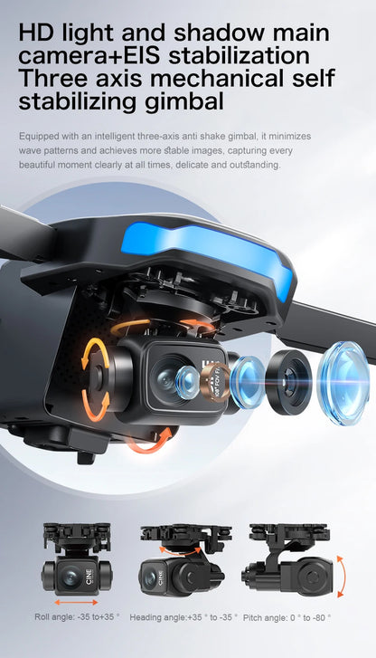3-Axis Anti-Shake Drone with 4K HD Camera