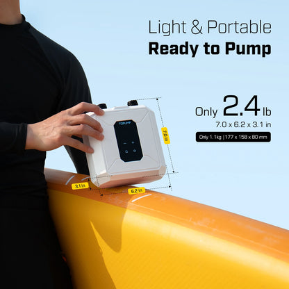 Portable Rechargeable Air Pump 20PSI for SUP Boat Mattress Tent