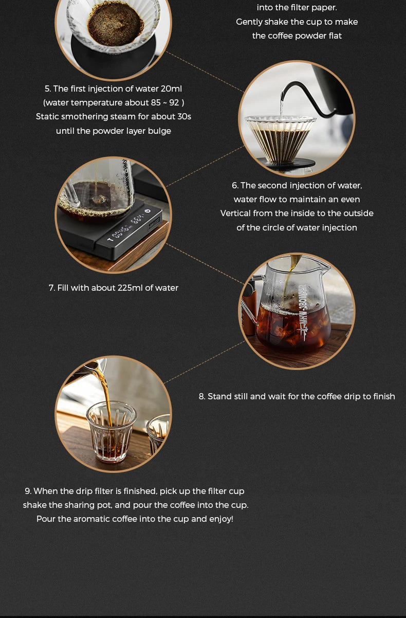 White 7-Piece Espresso & Pour Over Coffee Set