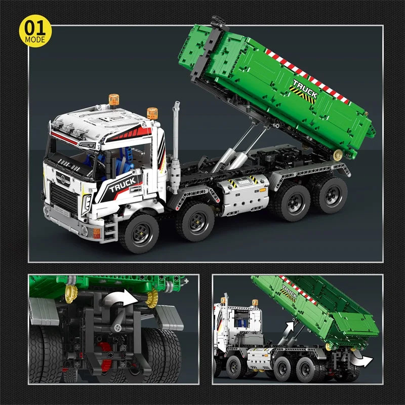 2852PCS Technical Crane Truck Building Blocks Set