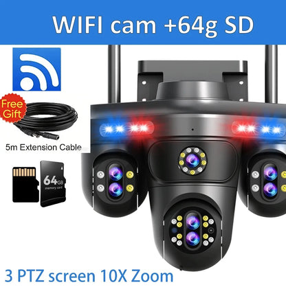 Outdoor Wireless CCTV Camera 10X Zoom with 64GB