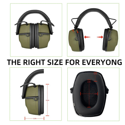 Rechargeable Electronic Hearing Protection Earmuffs NRR 30dB