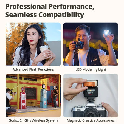 TTL Wireless Camera Flash with Magnetic Mount X5 Trigger