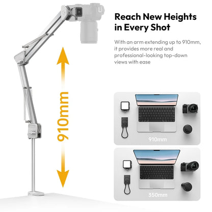 Overhead Camera Mount Stand with Quick Release