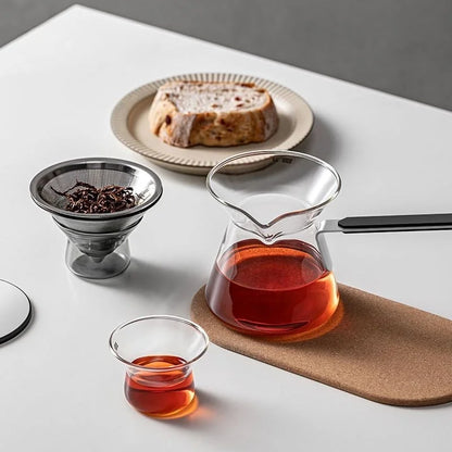 300ml Glass Teapot with Magnetic Tea Infuser and One-Touch Control