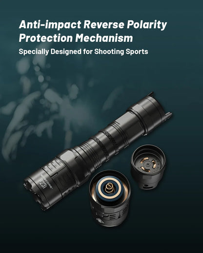 3000 Lumen USB C Tactical Flashlight with Long Range Beam