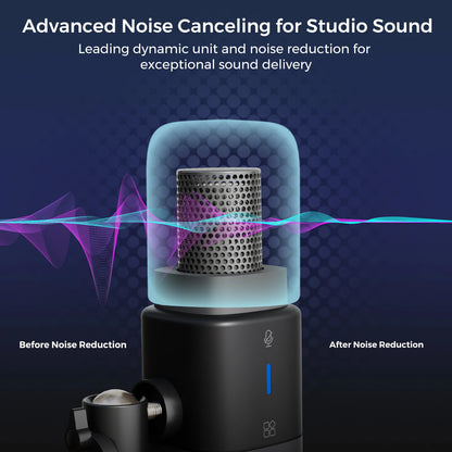Dynamic XLR USB Microphone for Gaming and Streaming