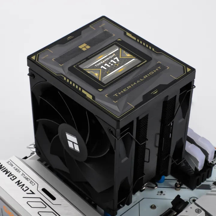 Thermalright 120mm CPU Air Cooler with LCD Display Black
