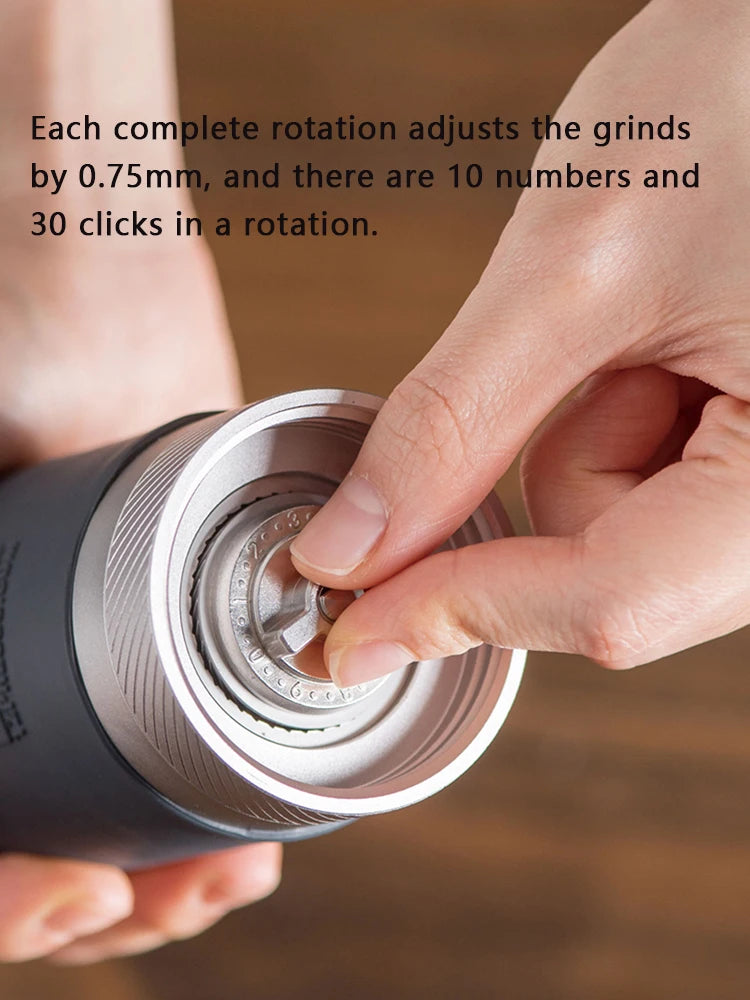 Portable Manual Coffee Grinder 48mm Stainless Steel Burr